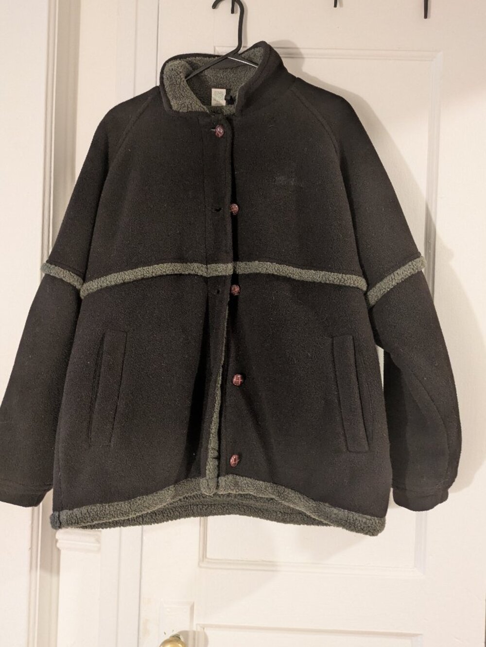 L.L.Bean Large cozy teddy bear jacket